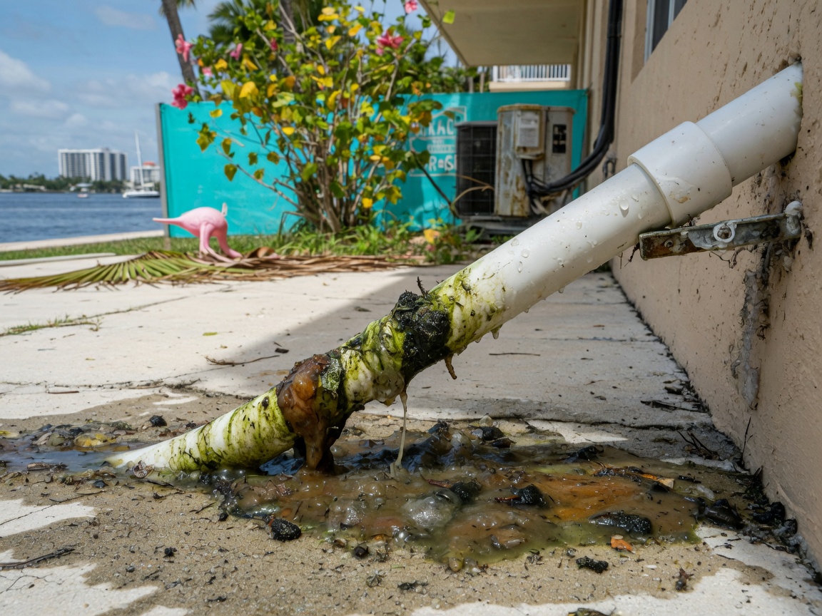 Air Conditioner Drain Line Clogs Common in Pompano Beach